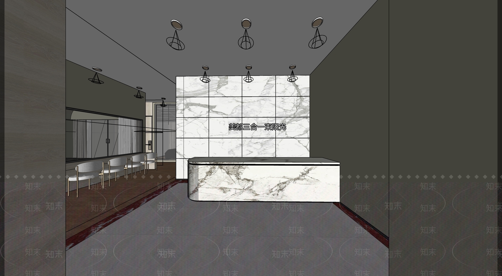 现代极简其他店铺SU模型下载【ID:1167172994】