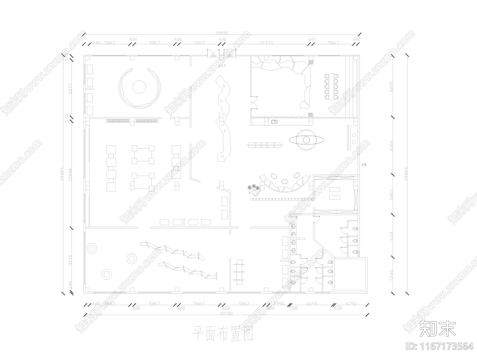 现代其他文化空间cad施工图下载【ID:1167173564】