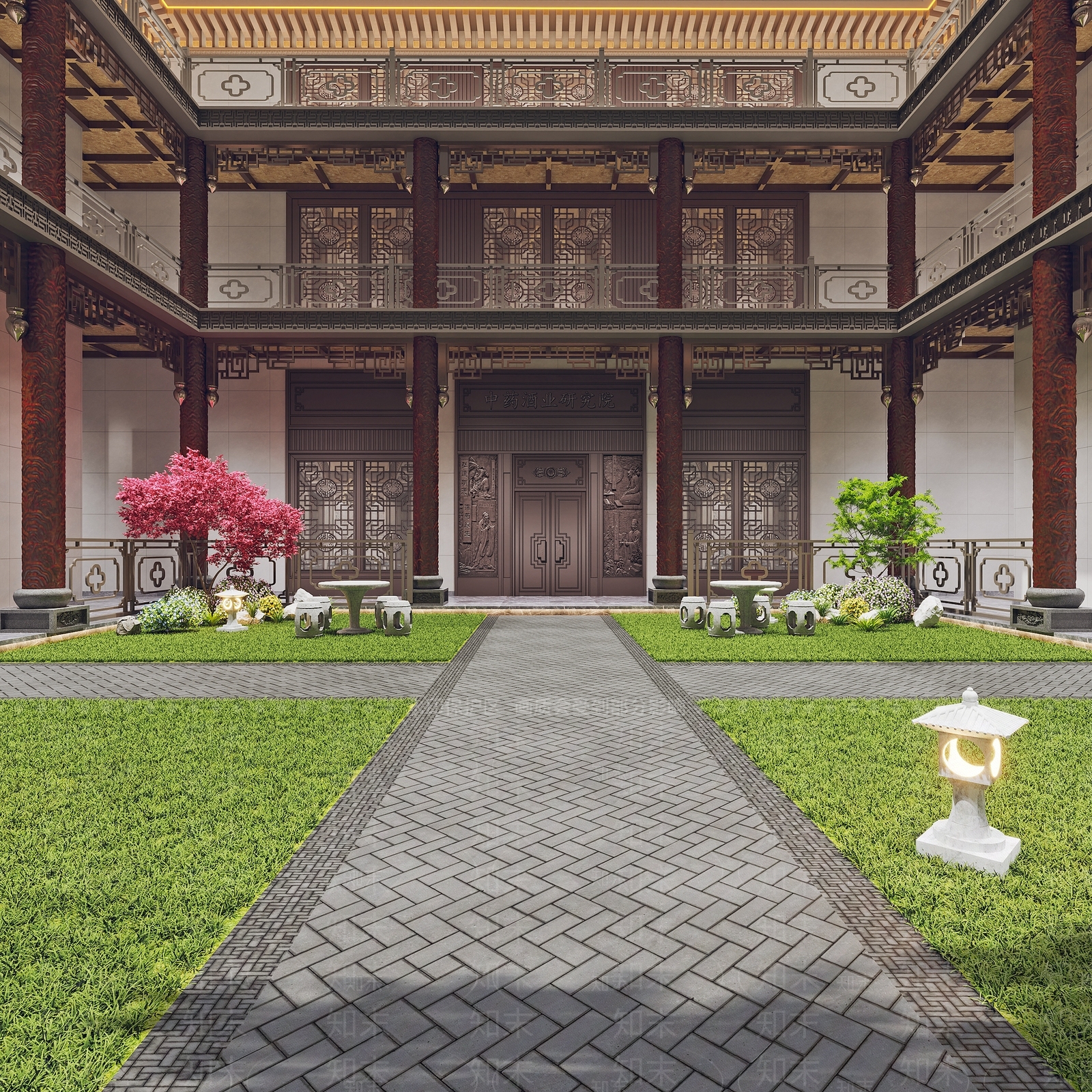 中式新中式古建3D模型下载【ID:1167179517】