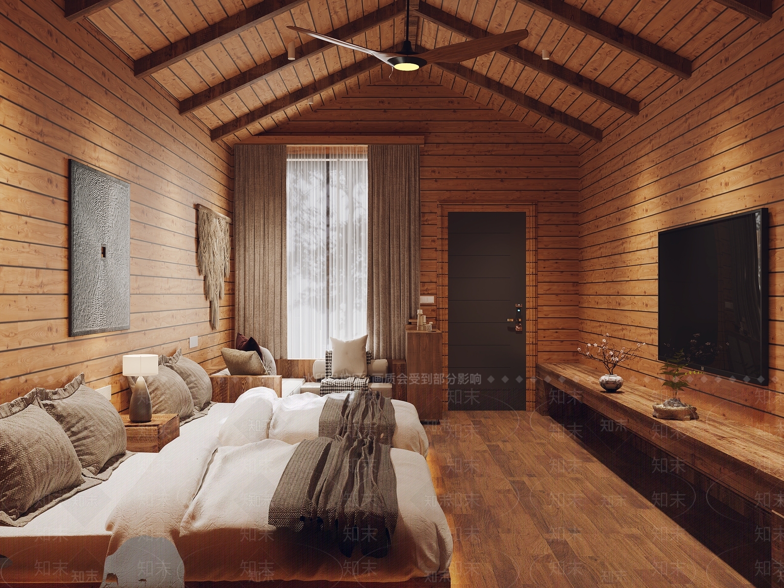 原木儿童娱乐室3D模型下载【ID:1214673035】