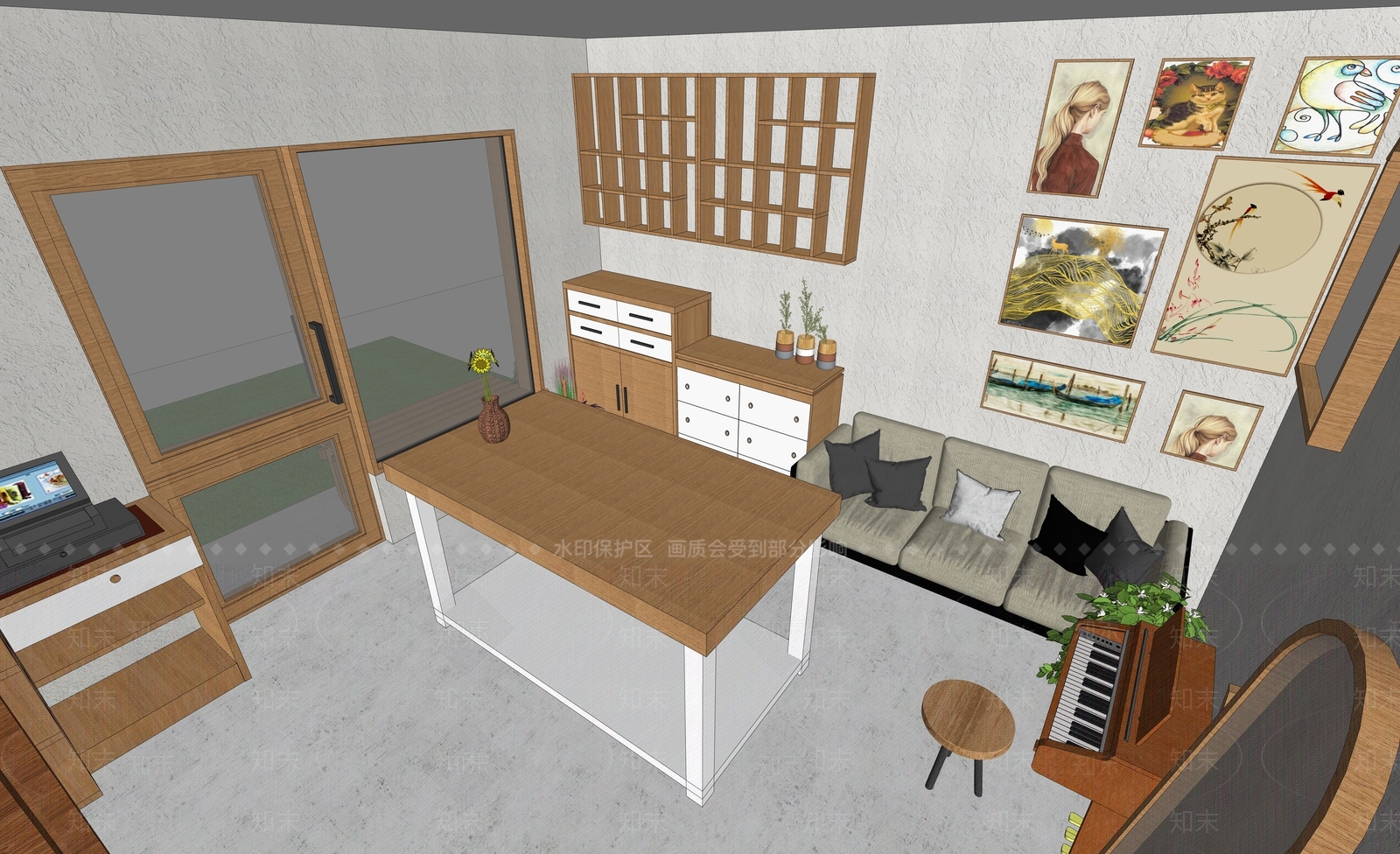 现代轻奢其他店铺SU模型下载【ID:1167182911】