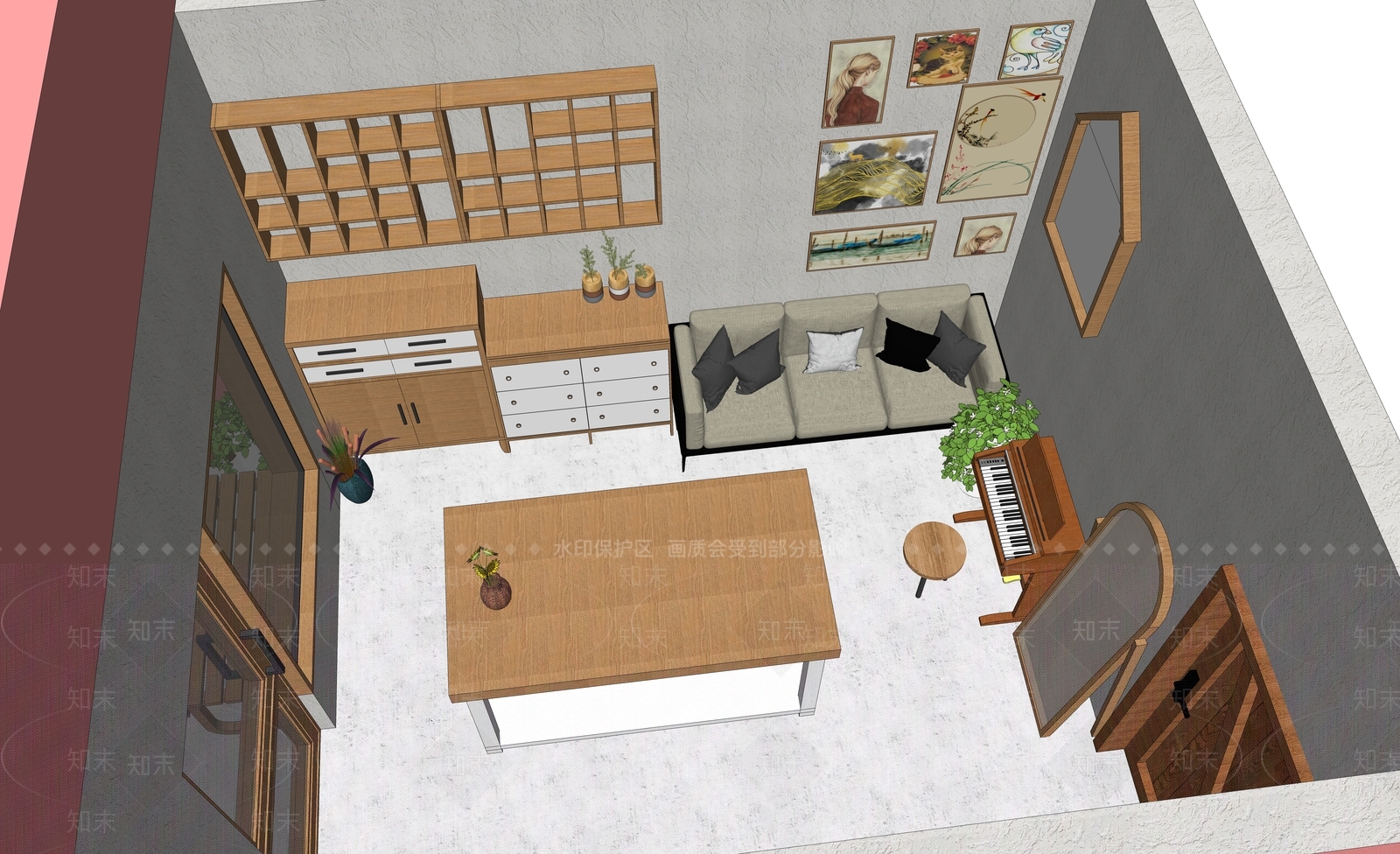 现代轻奢其他店铺SU模型下载【ID:1167182911】