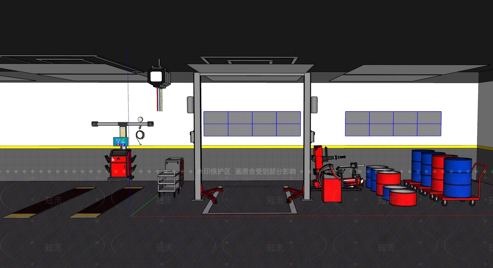 办公室SU模型下载【ID:1215987052】