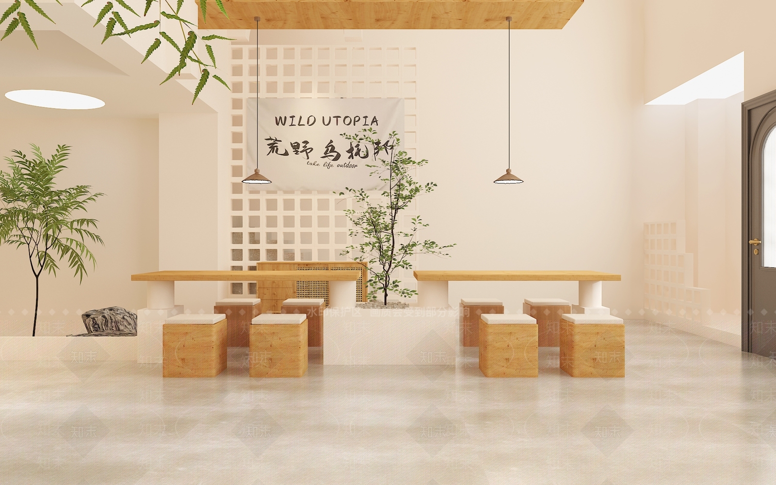 侘寂奶茶店3D模型下载【ID:1167196441】