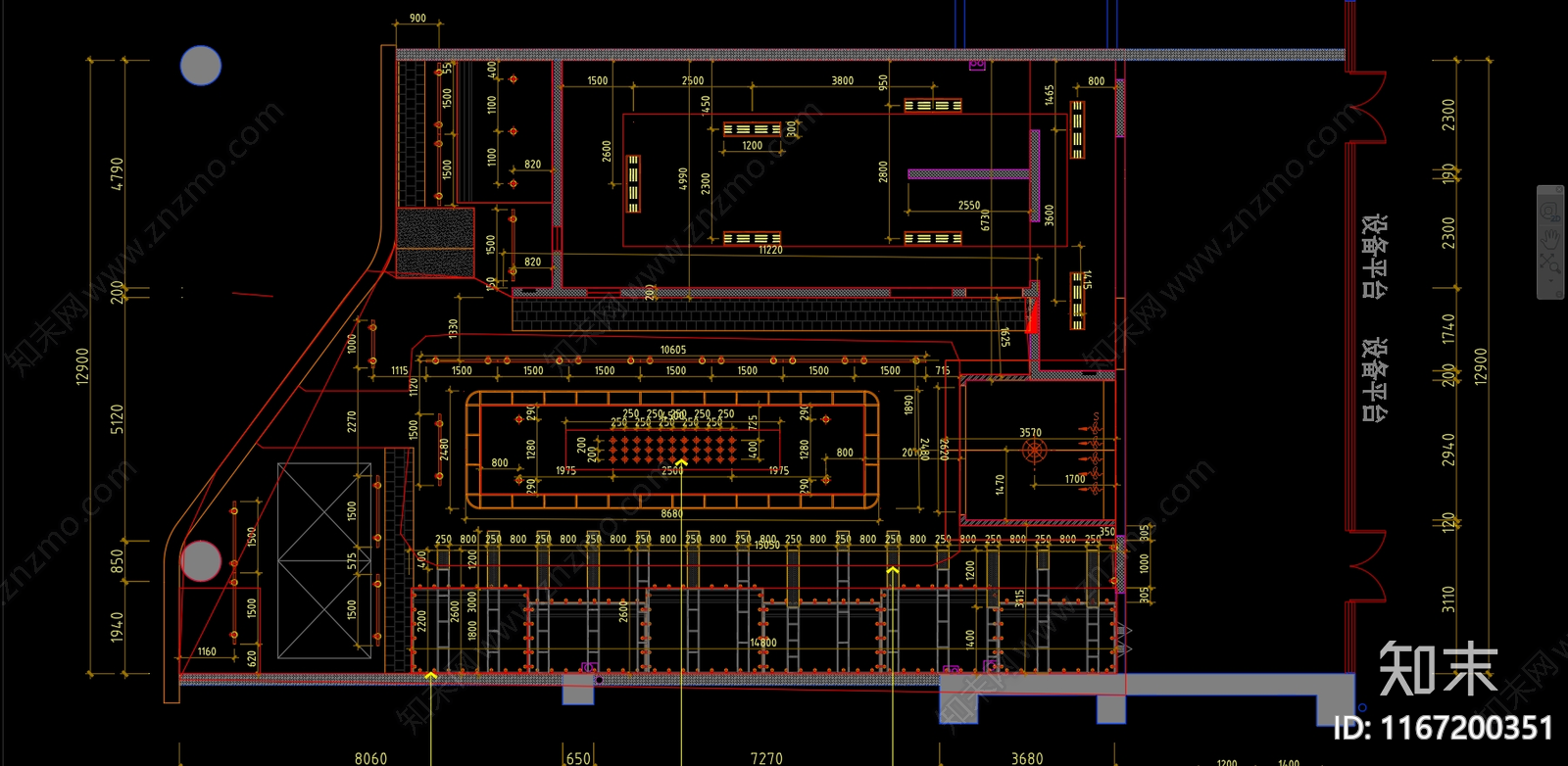 现代其他餐饮空间cad施工图下载【ID:1167200351】