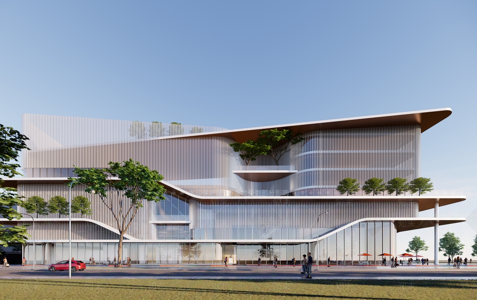 售楼处建筑SU模型精品下载_SketchUp模型_知末网