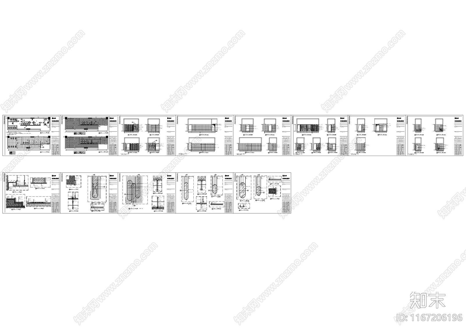 现代公共卫生间cad施工图下载【ID:1167206196】