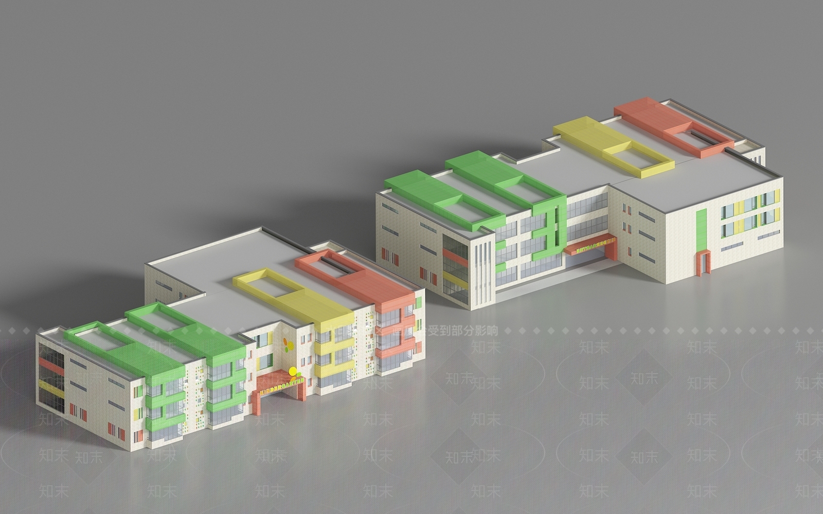 现代幼儿园3D模型下载【ID:1167212281】