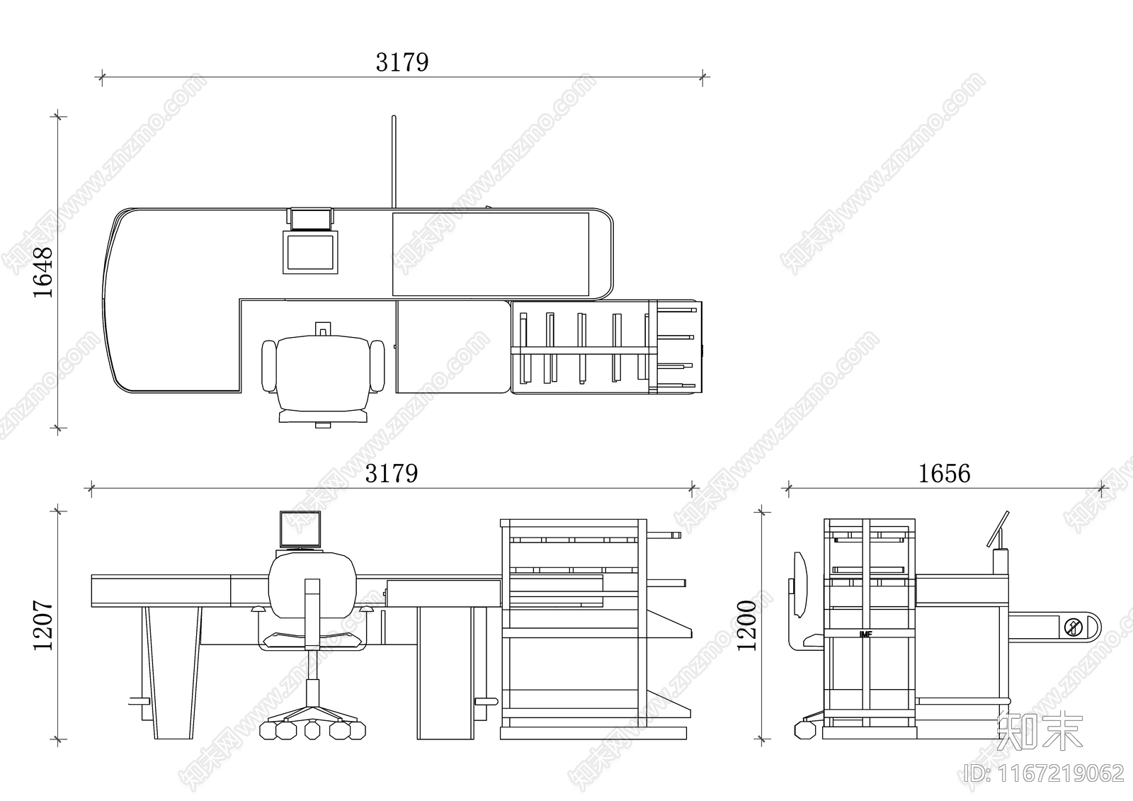 现代超市cad施工图下载【ID:1167219062】