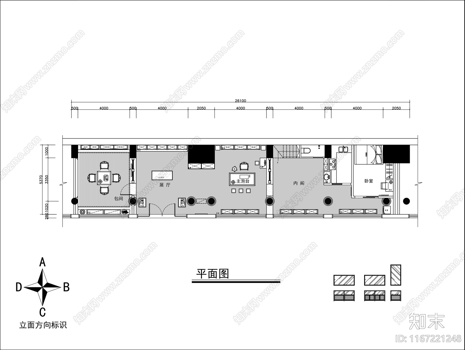 现代新中式茶馆施工图下载【ID:1167221248】