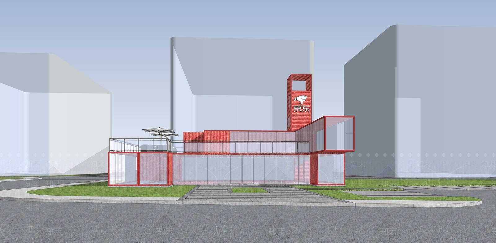 现代其他商业建筑SU模型下载【ID:1167224254】