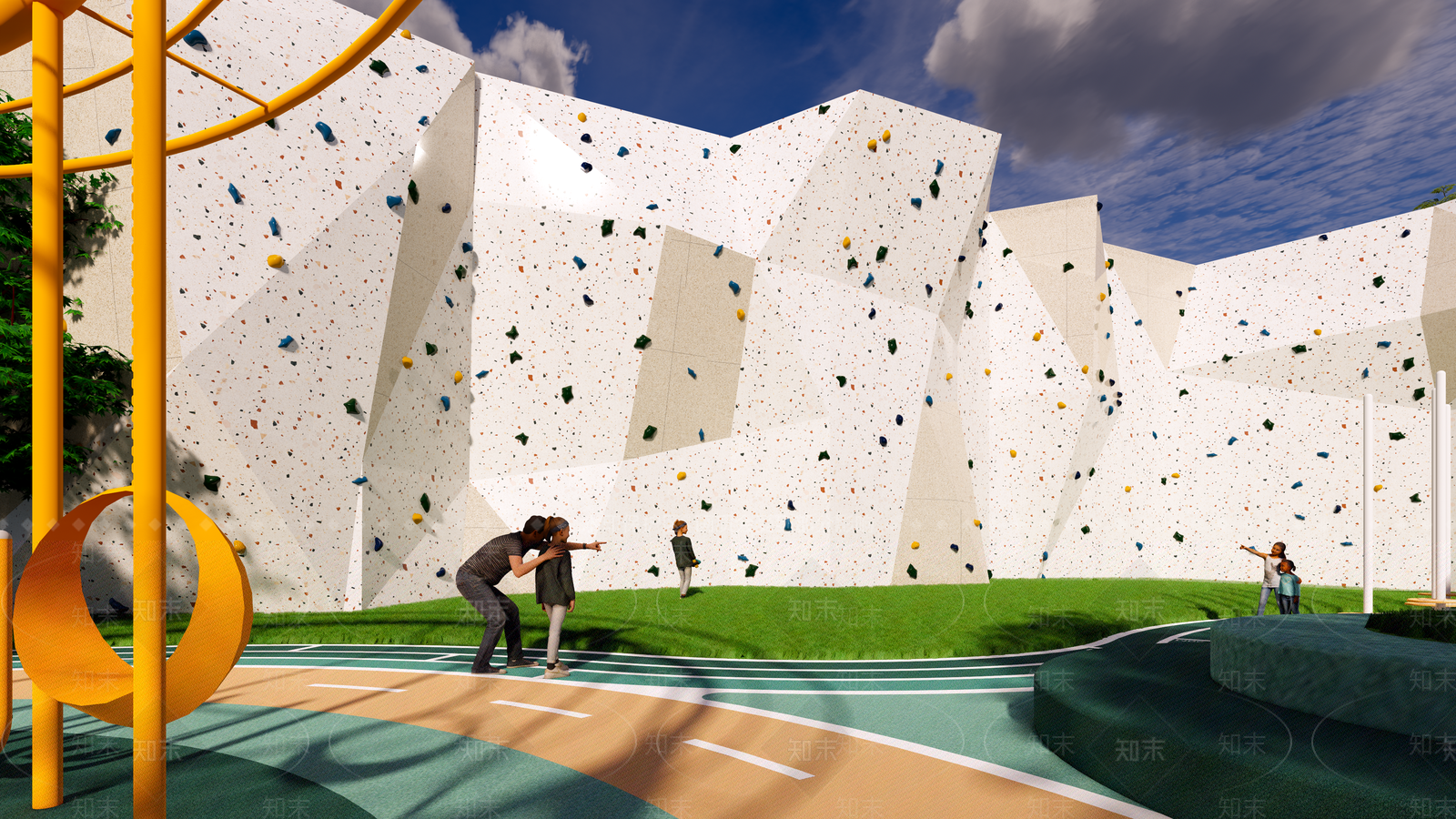 攀岩墙SU模型下载【ID:1167231583】