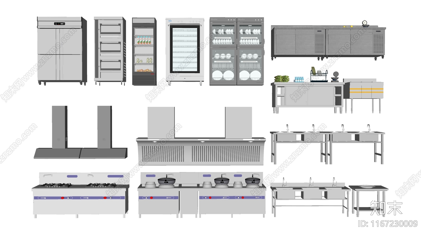 厨具SU模型下载【ID:1167230009】