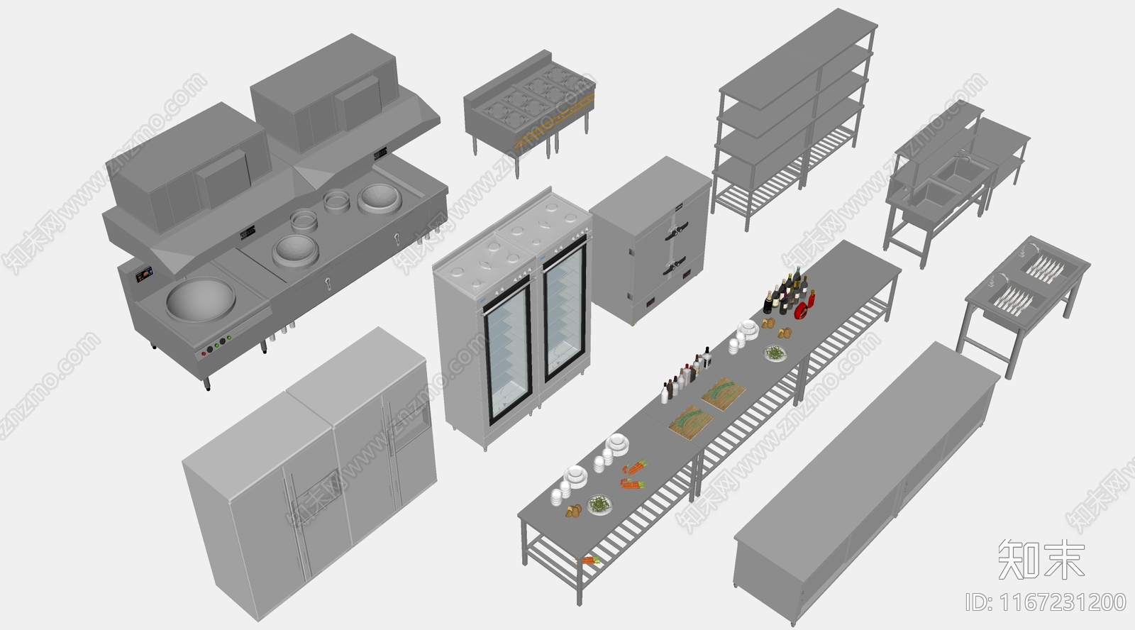 厨具SU模型下载【ID:1167231200】