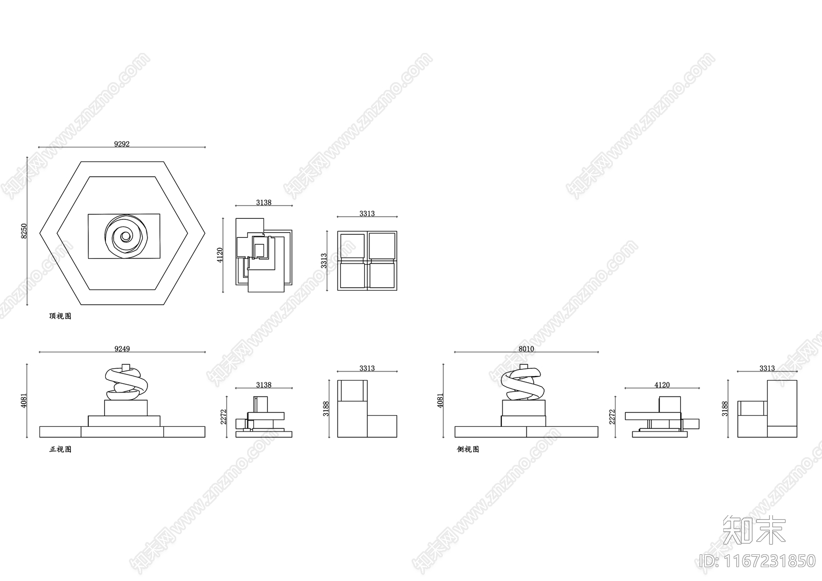 现代公园景观施工图下载【ID:1167231850】