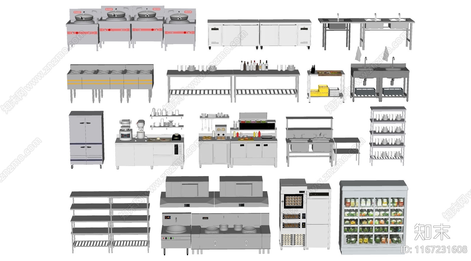 厨具SU模型下载【ID:1167231608】