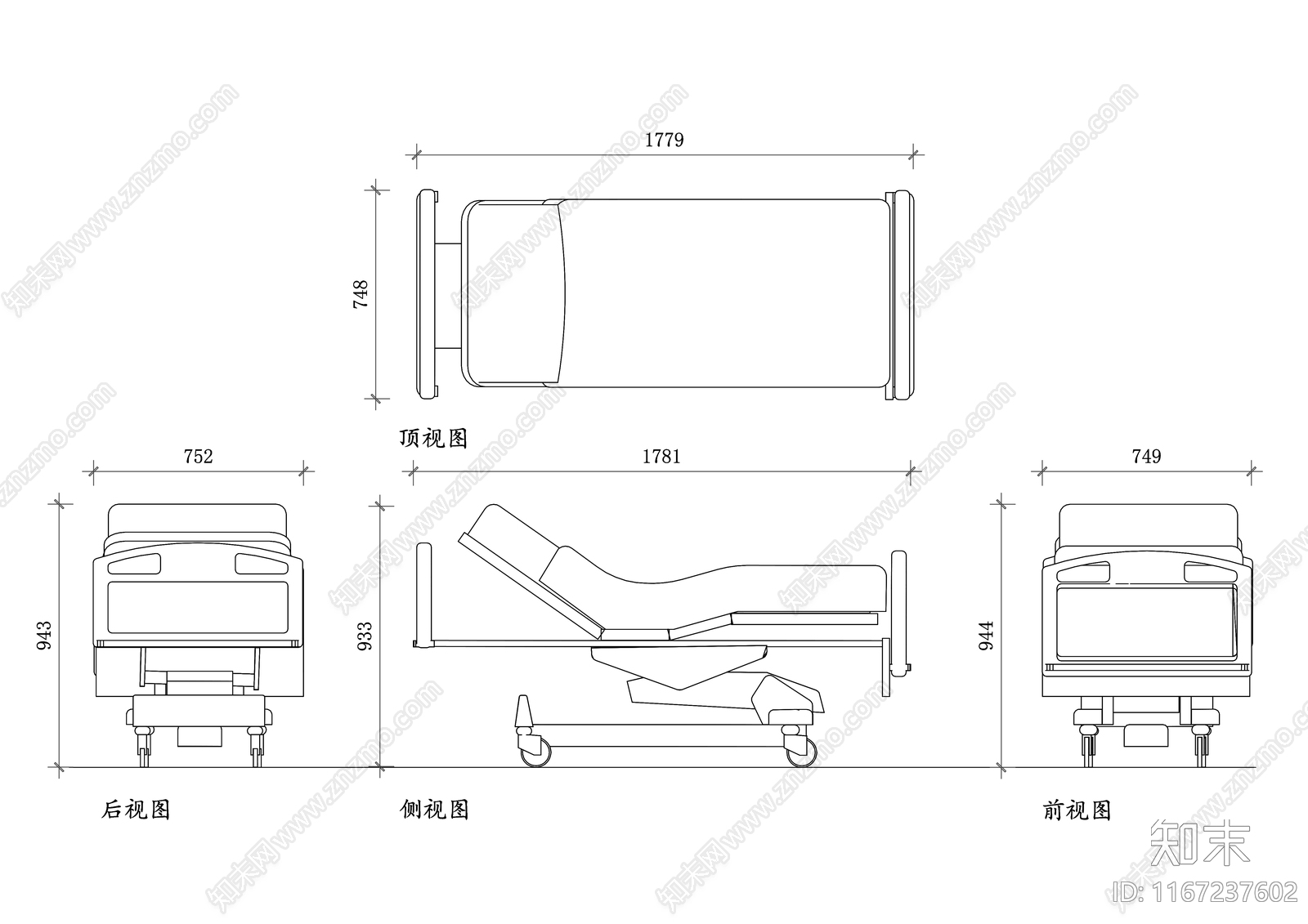 现代医院cad施工图下载【ID:1167237602】