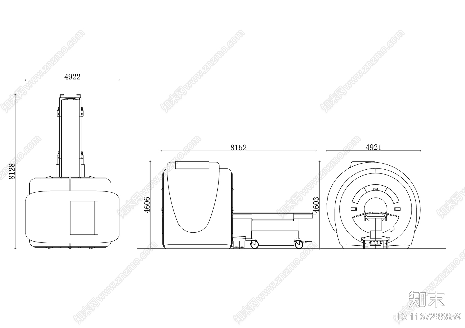 现代医院cad施工图下载【ID:1167238859】