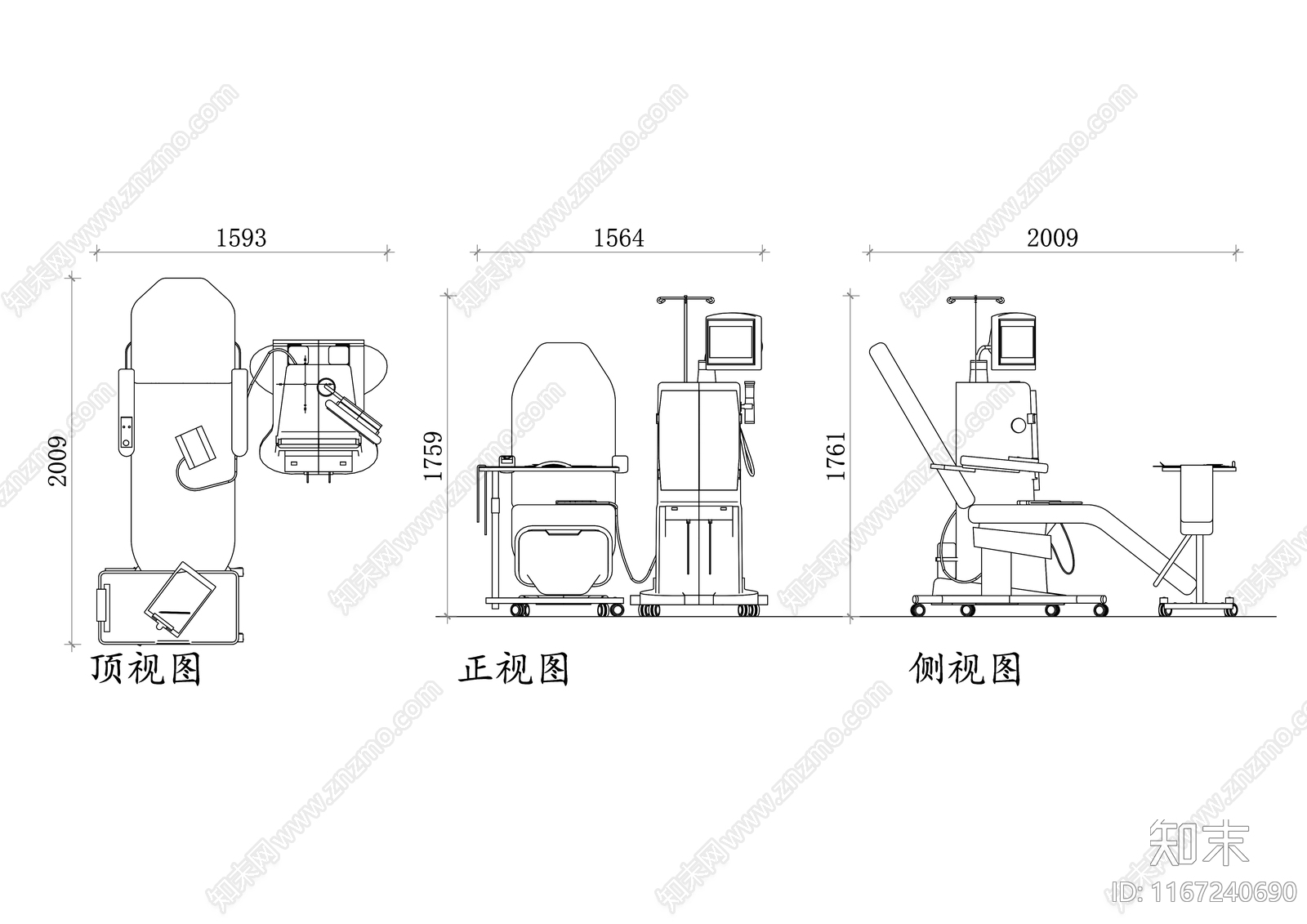 现代医院cad施工图下载【ID:1167240690】