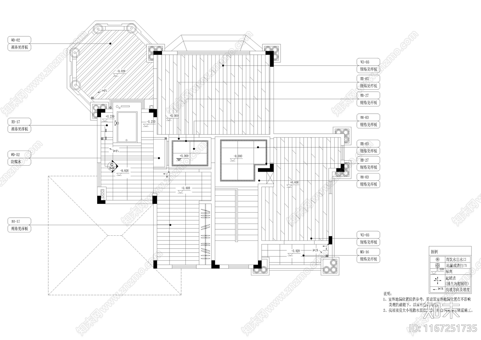 现代别墅建筑cad施工图下载【ID:1167251735】