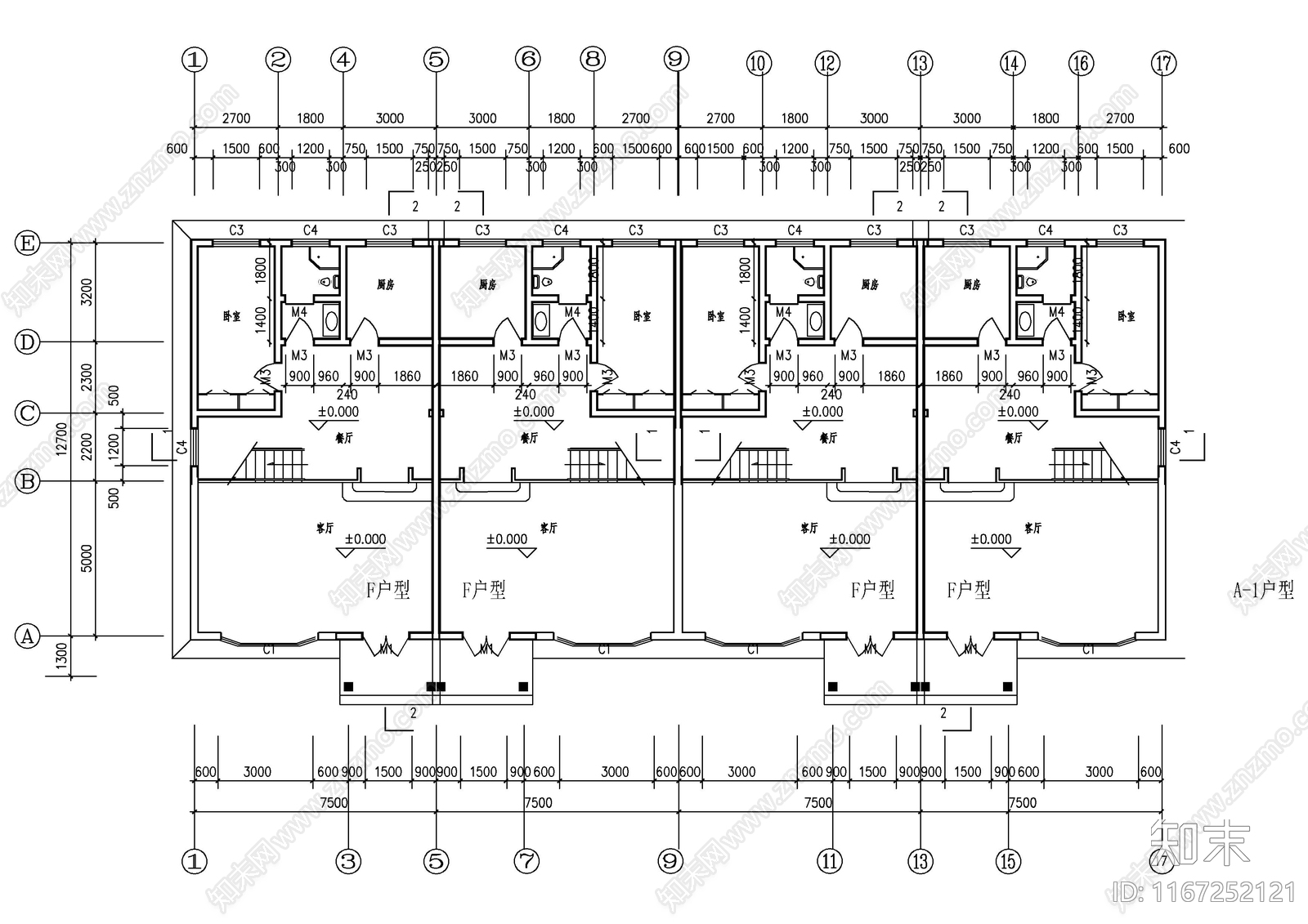 现代别墅建筑施工图下载【ID:1167252121】