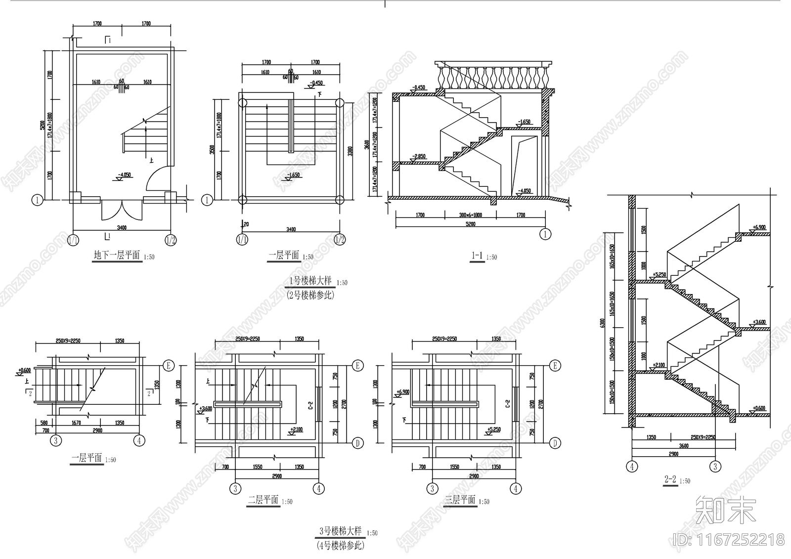 现代别墅建筑cad施工图下载【ID:1167252218】