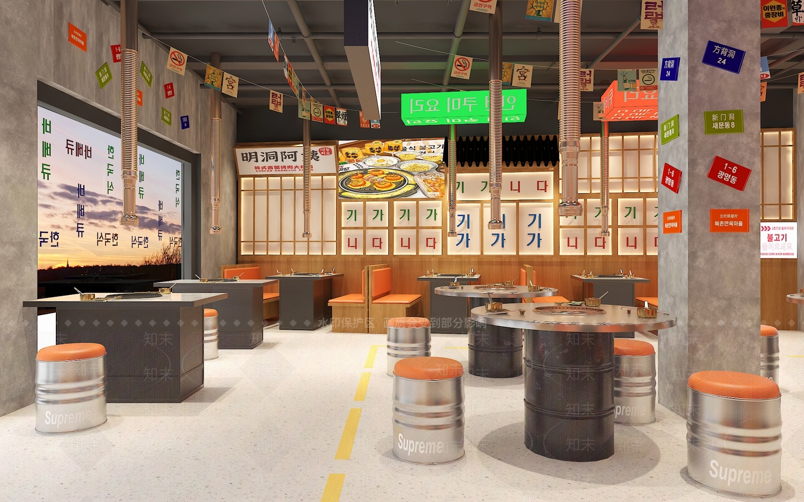 工业火锅店3D模型下载【ID:1214674290】