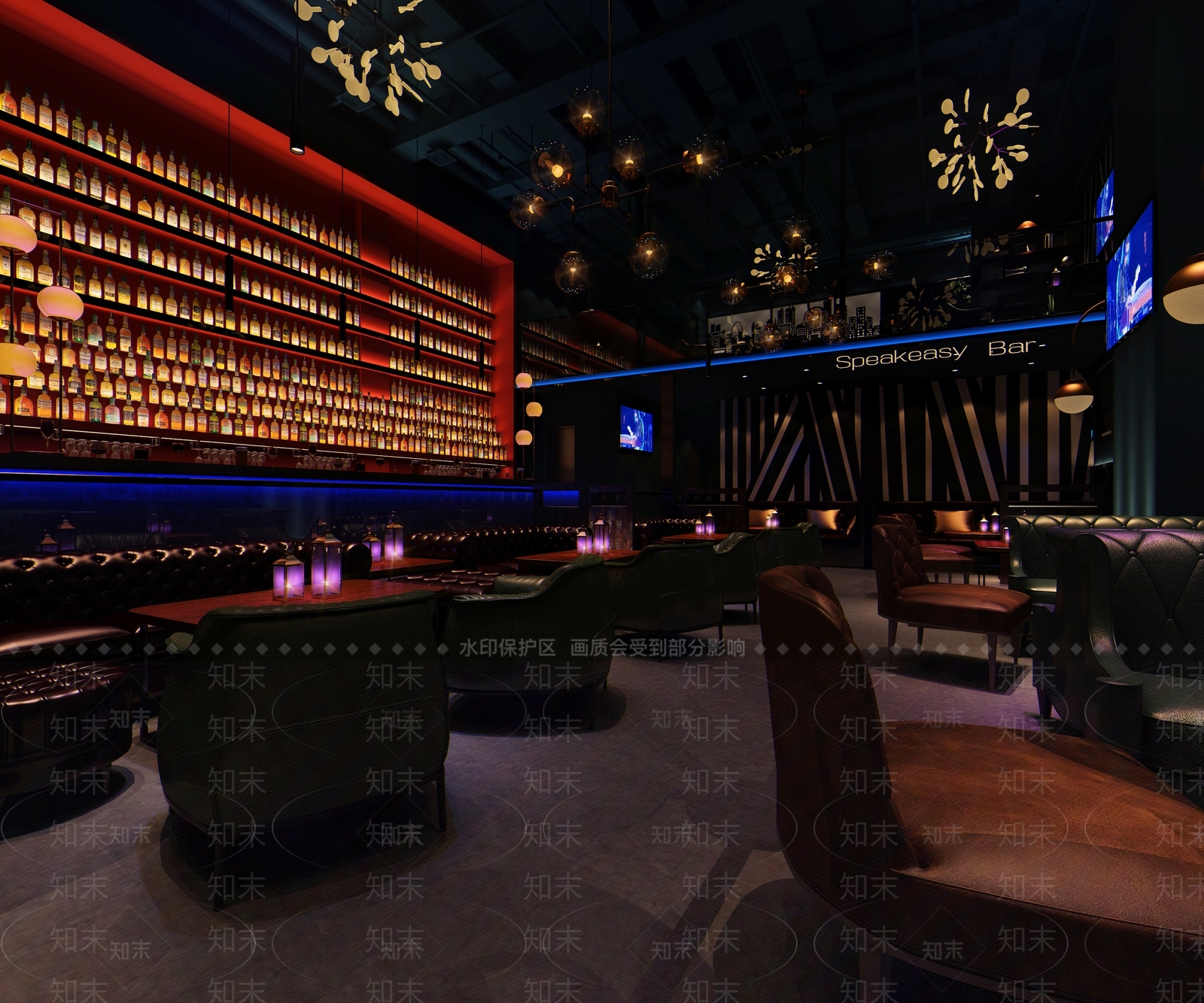 简欧酒吧3D模型下载【ID:1167260998】