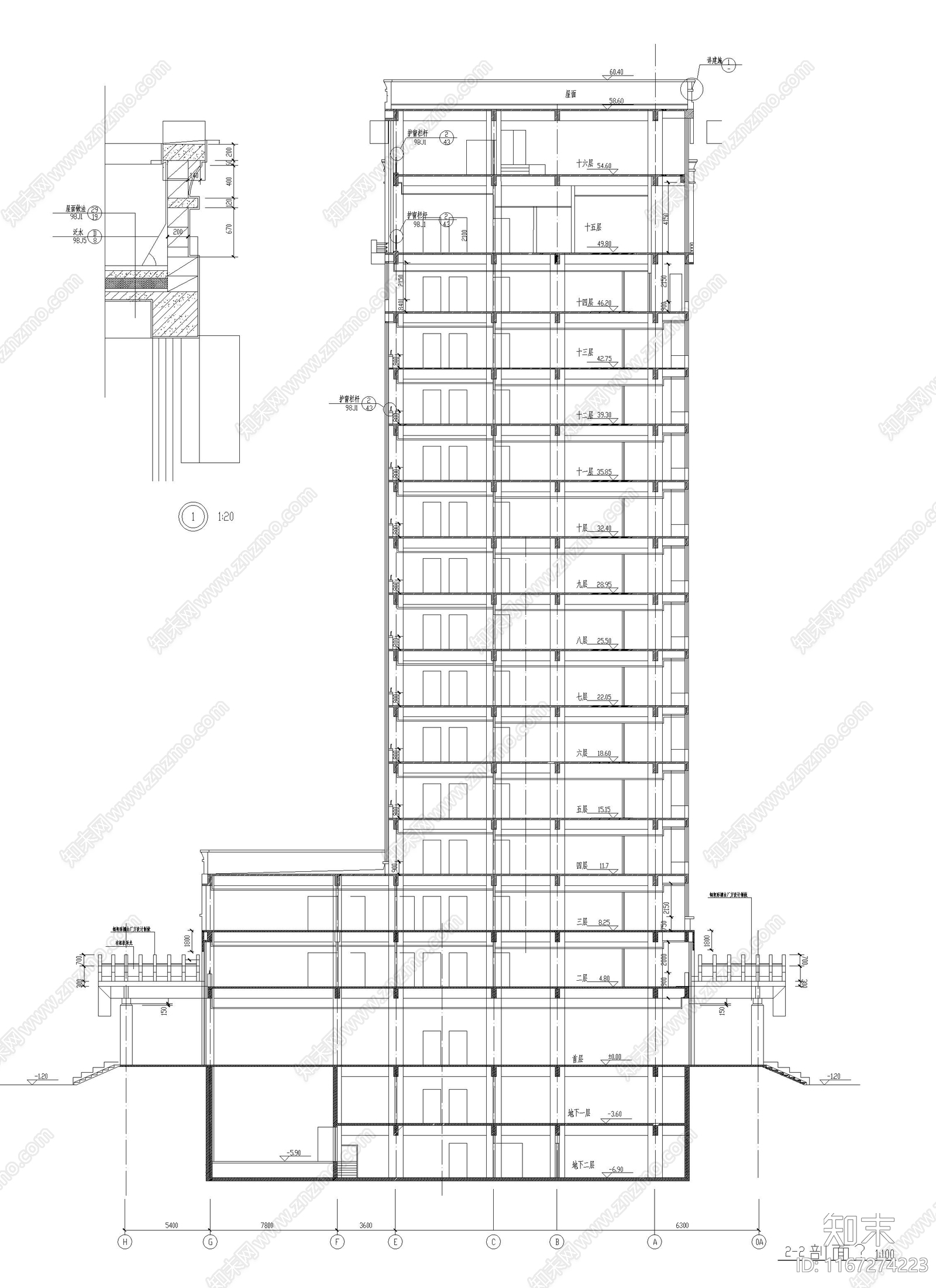 医院建筑cad施工图下载【ID:1167274223】