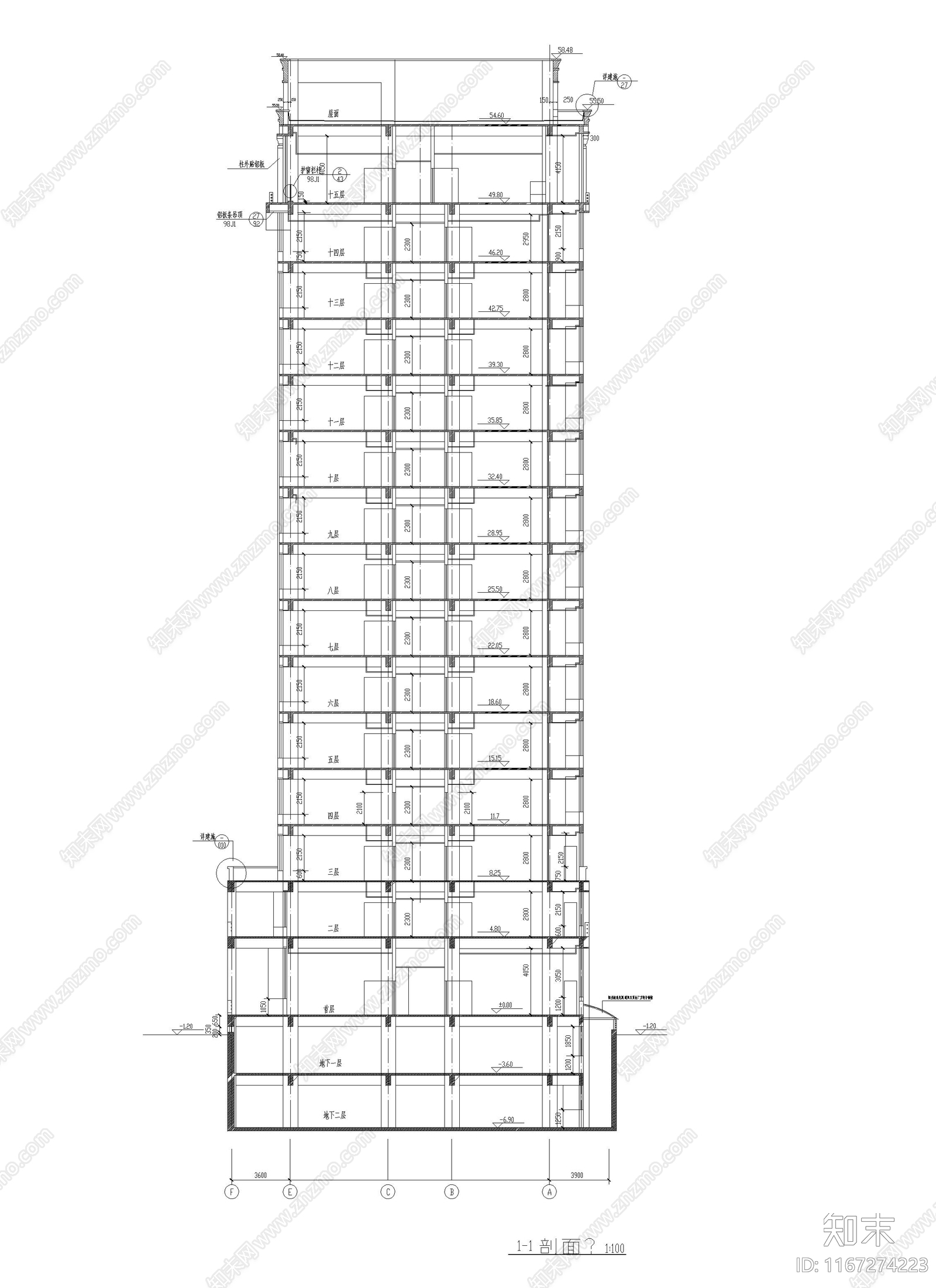 医院建筑cad施工图下载【ID:1167274223】