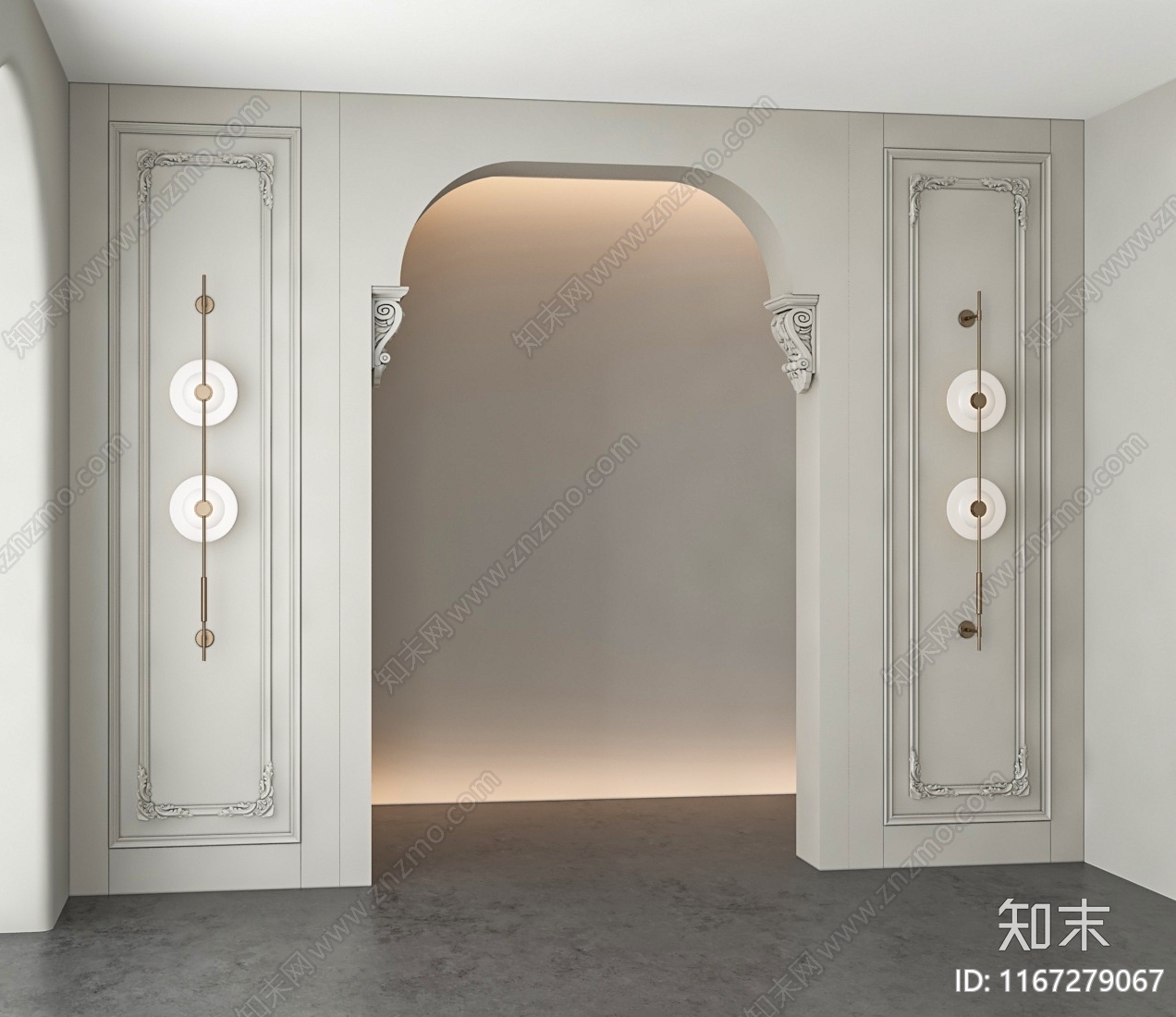 法式美式线条3D模型下载【ID:1167279067】