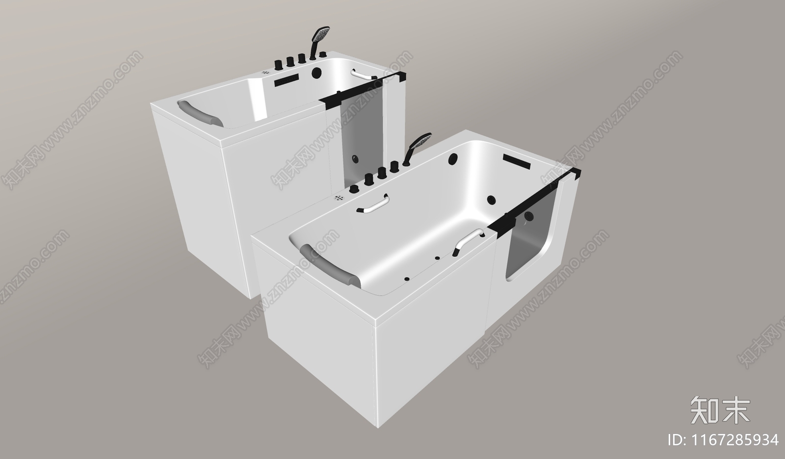 浴缸SU模型下载【ID:1167285934】