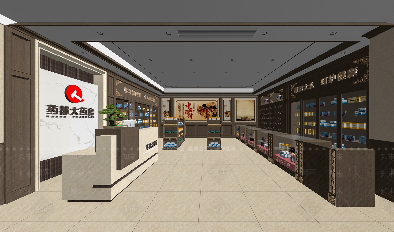 新中式其他店铺SU模型下载【ID:1167290638】