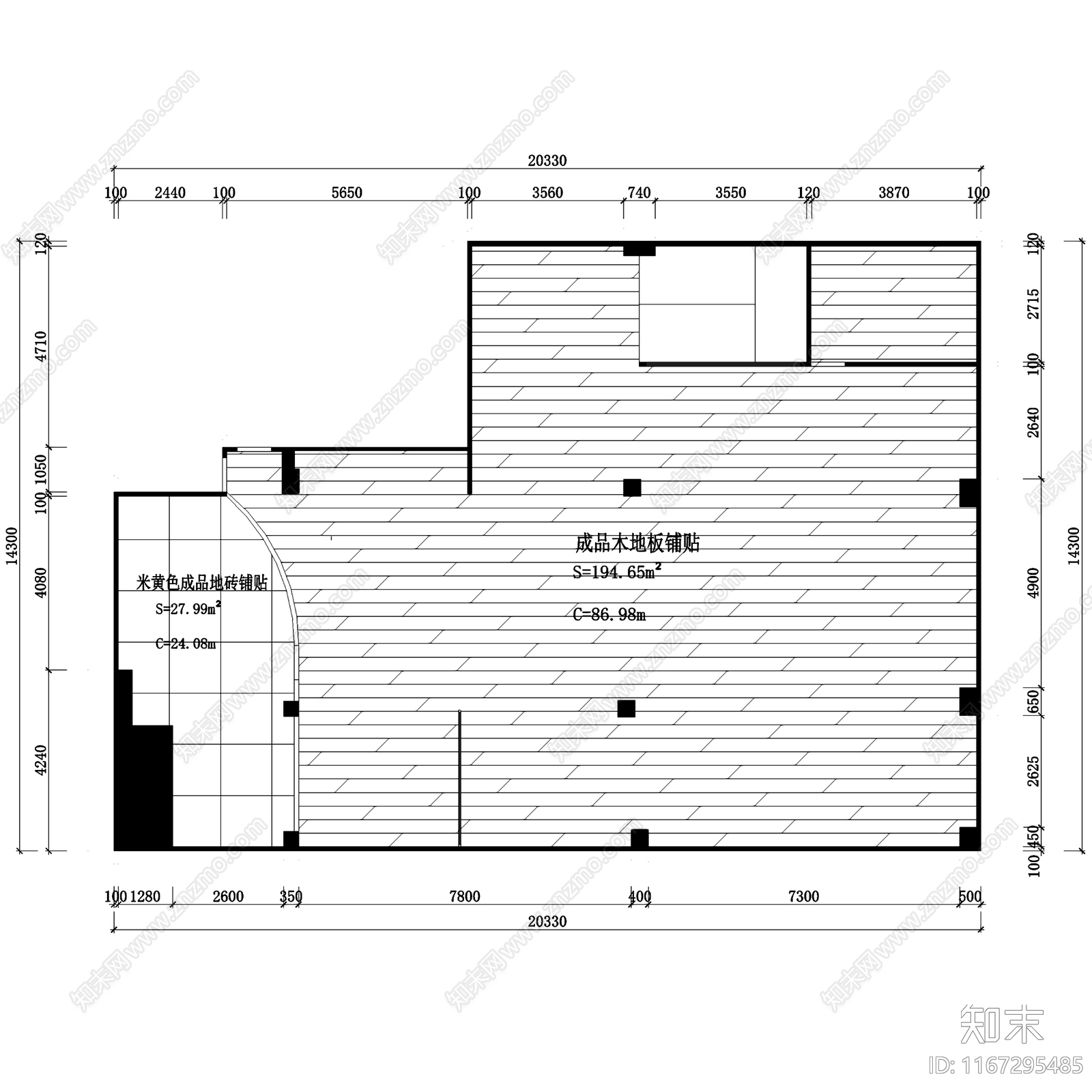 现代母婴坊婴童时尚生活馆室内工装cad施工图下载【ID:1167295485】