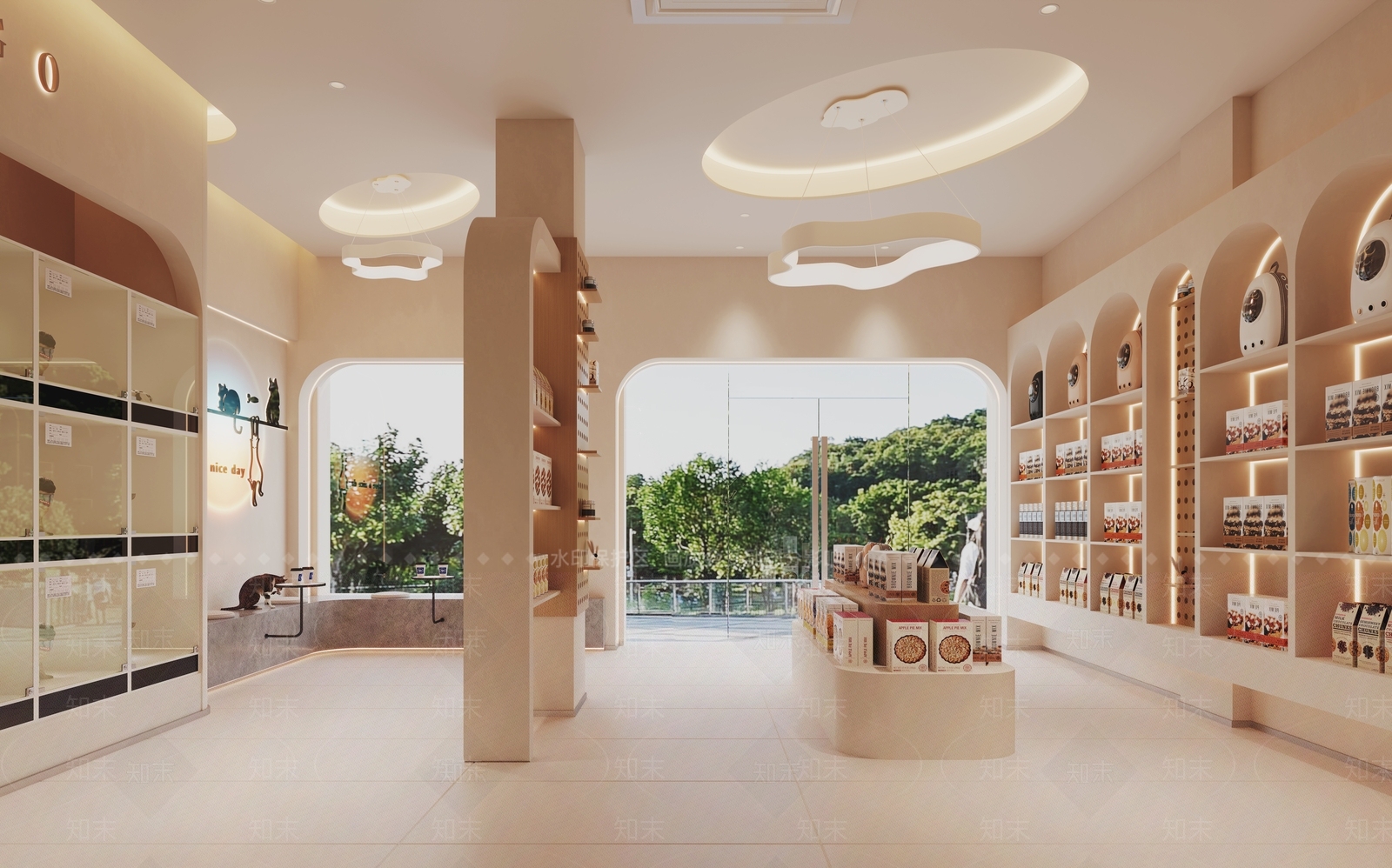 现代侘寂宠物店3D模型下载【ID:1167298559】