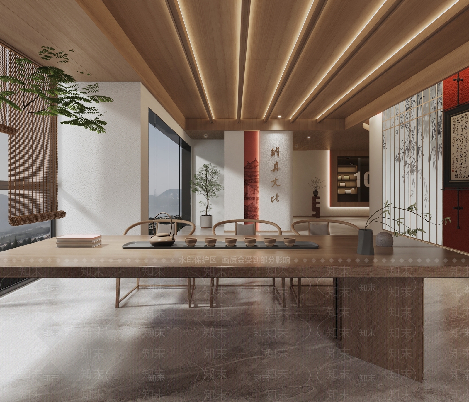 新中式茶餐厅3D模型下载【ID:1167300241】