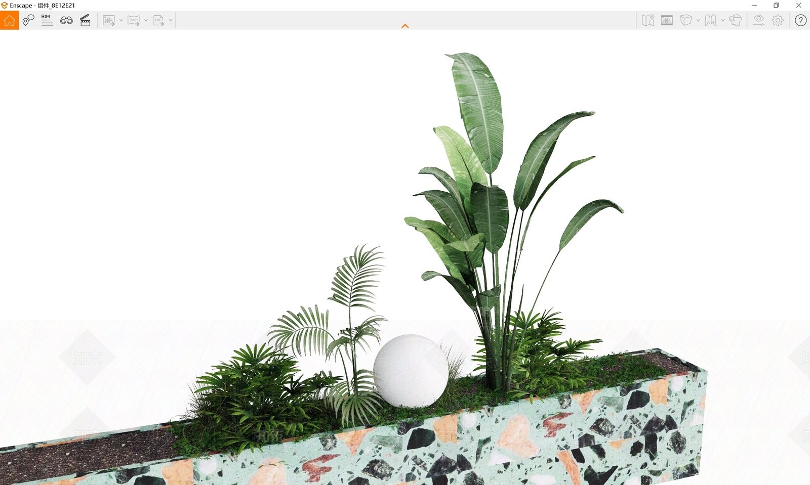 植物组合SU模型下载【ID:1167305732】