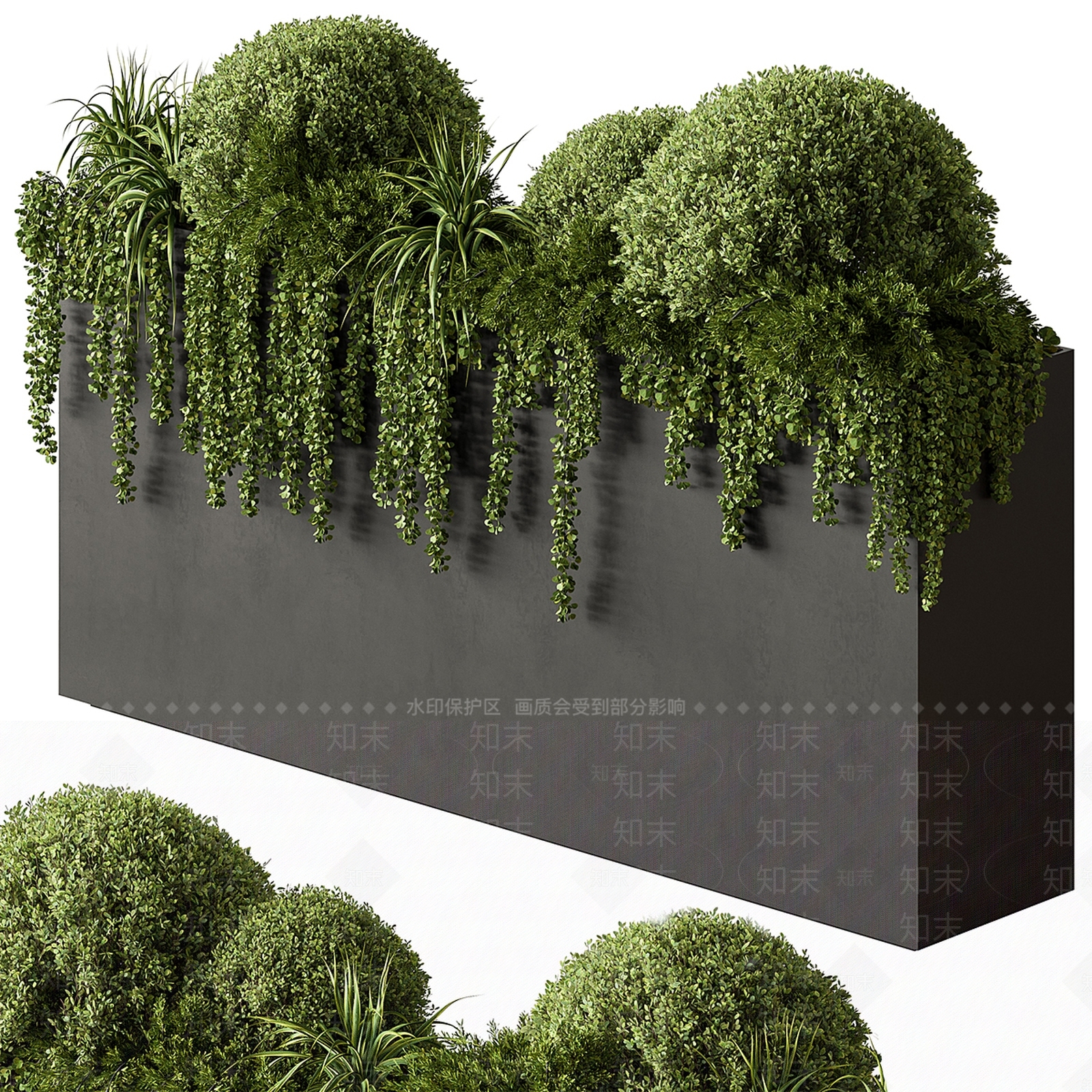 绿植墙3D模型下载【ID:1167310842】