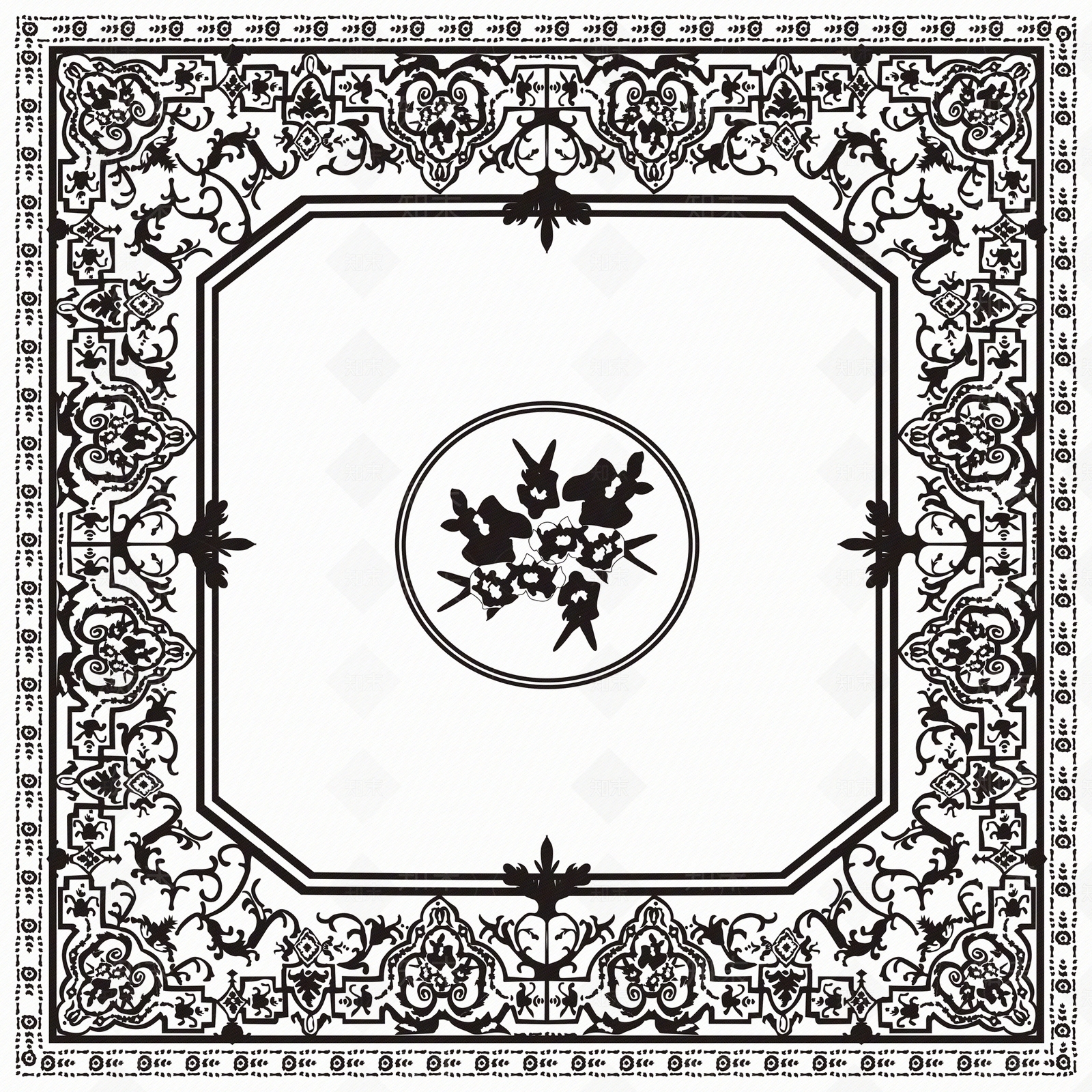 美式欧式黑白凹凸贴图下载【ID:1167322135】