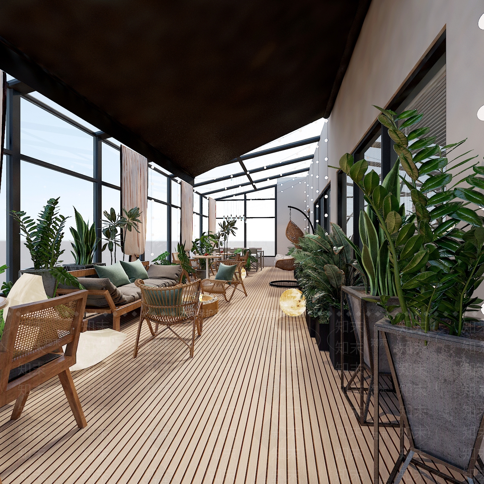 现代简约阳台3D模型下载【ID:1167323813】