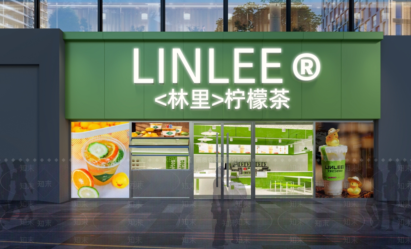 现代奶茶店3D模型下载【ID:1167327403】