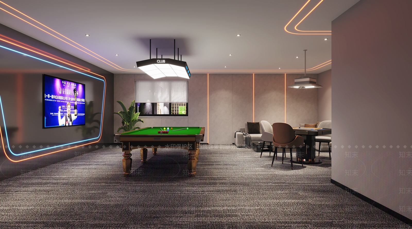 现代包厢3D模型下载【ID:1214675653】