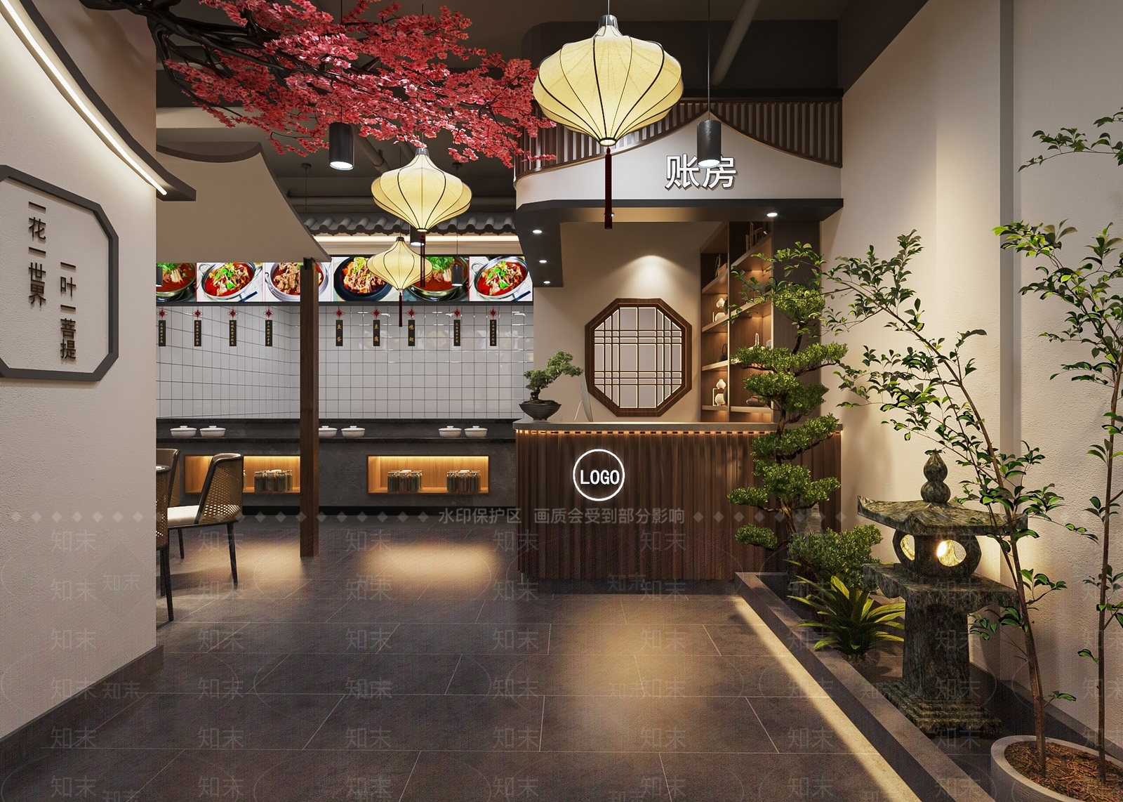 中式中餐厅3D模型下载【ID:1167349893】