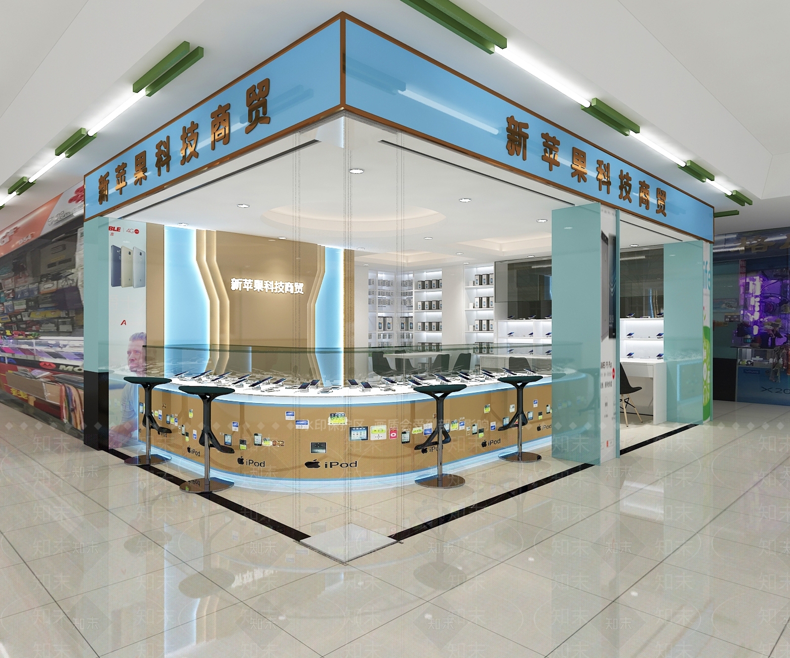现代其他商业空间3D模型下载【ID:1167353400】