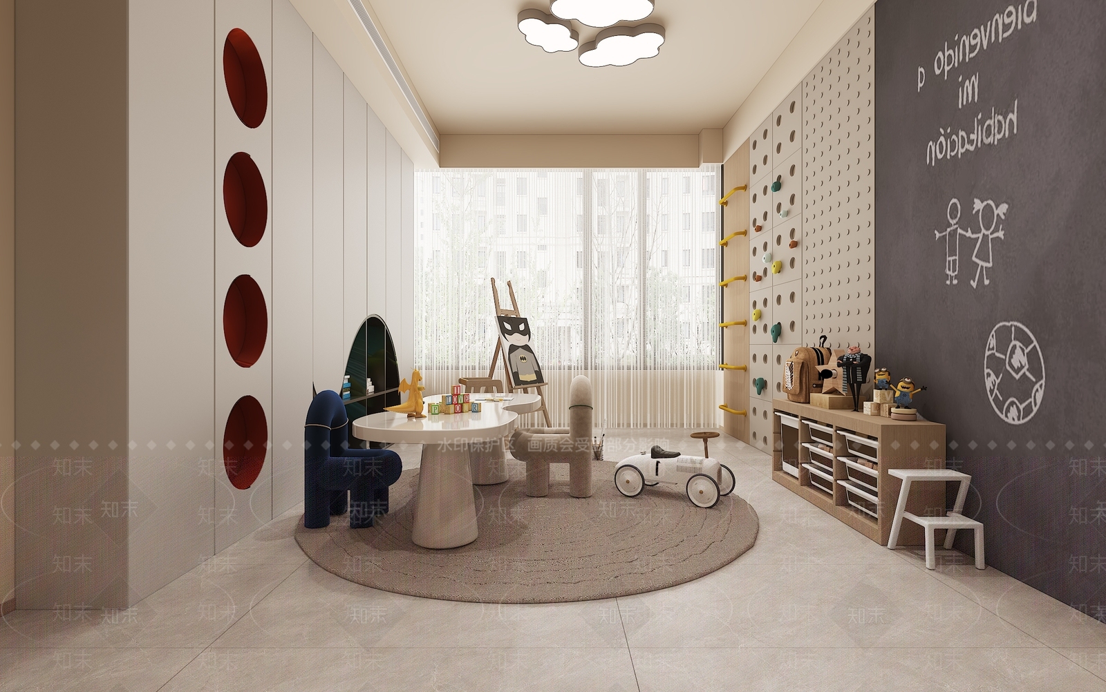 现代儿童娱乐室3D模型下载【ID:1167367708】