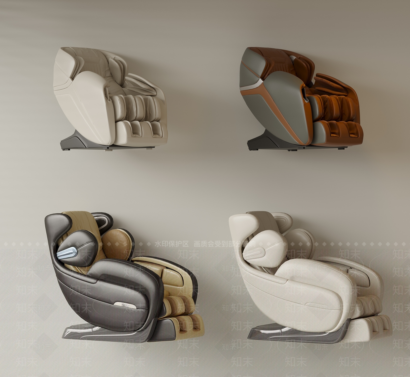 现代简约按摩椅3D模型下载【ID:1167379837】