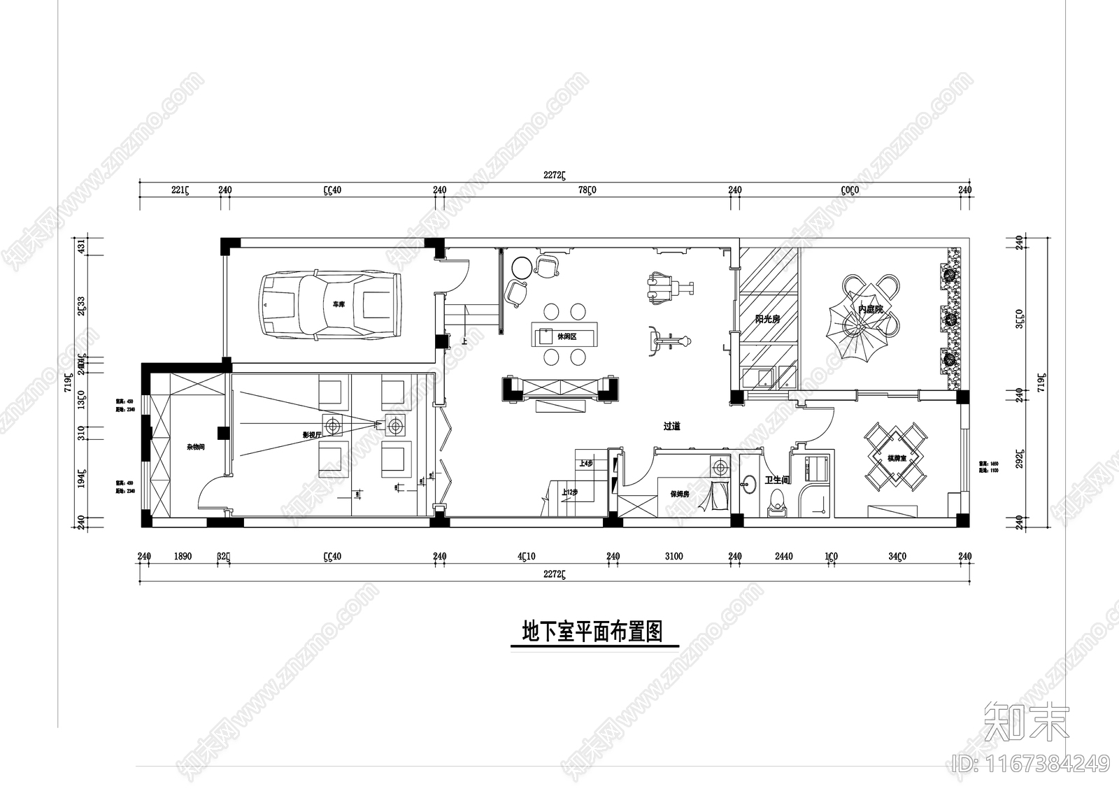 欧式美式整体家装空间cad施工图下载【ID:1167384249】