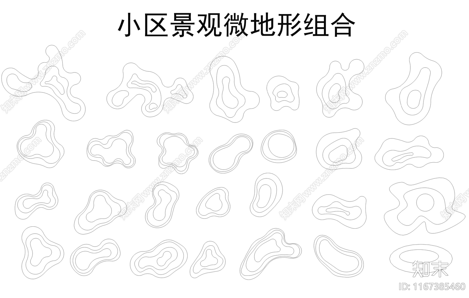 现代微地形图库施工图下载【ID:1167385460】