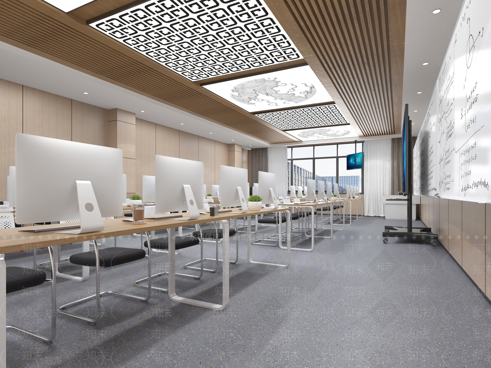 新中式其他公共空间3D模型下载【ID:1167386527】