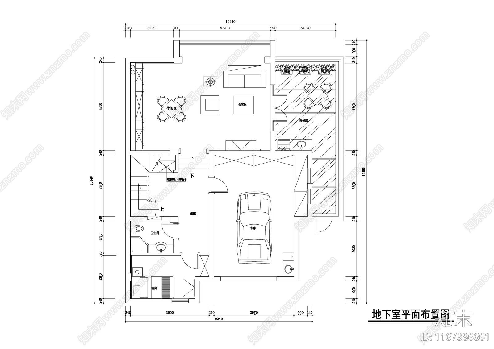 欧式美式整体家装空间cad施工图下载【ID:1167386661】